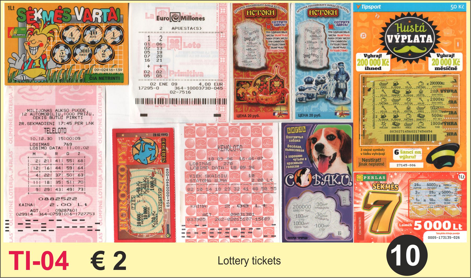 Tickets Lottery 10x